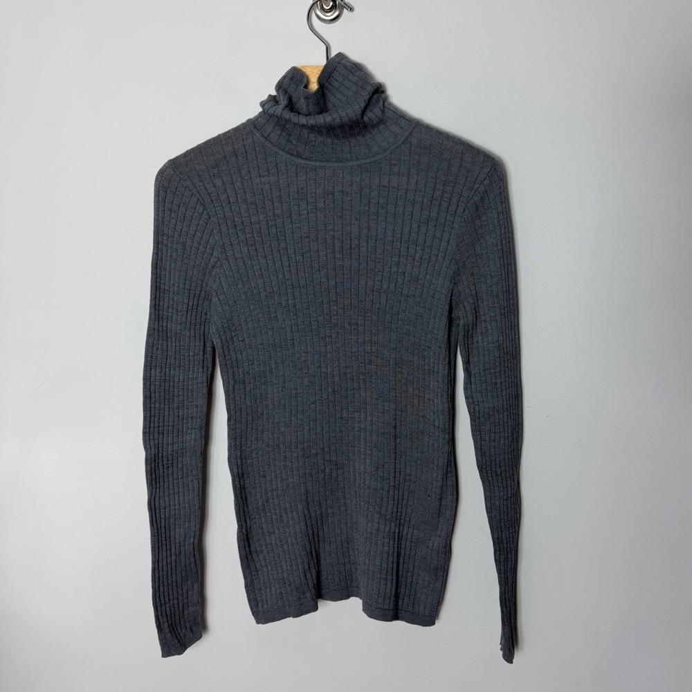 Peruvian Connection Bennington T-Neck Turtleneck Ribbed Long Sleeve Pima 635